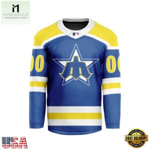 MLB Seattle Mariners Special Hockey Jersey Design Concept