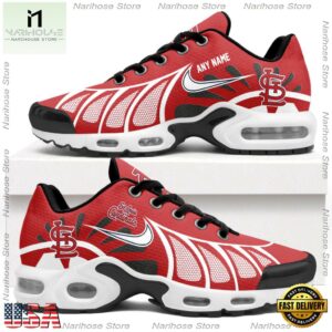 MLB St. Louis Cardinals Personalized Air Max Plus Shoes, Baseball Team Logo TN Shoes Design