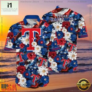 MLB Texas Rangers Summer Aloha Hawaiian Shirt