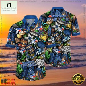MLB Toronto Blue Jays Flower Aloha Hawaiian Shirt, Custom Summer Football