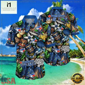 MLB Toronto Blue Jays Flower Aloha Hawaiian Shirt, Custom Summer Football