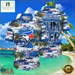 MLB Toronto Blue Jays Flower Aloha Hawaiian Shirt, Summer Football