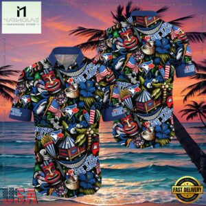 MLB Toronto Blue Jays Flower Aloha Hawaiian Shirt