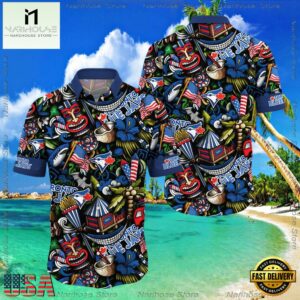 MLB Toronto Blue Jays Flower Aloha Hawaiian Shirt
