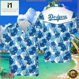 MLB Tropical Los Angeles Dodgers All Over Print Aloha Hawaiian ShirtGroup