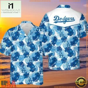MLB Tropical Los Angeles Dodgers All Over Print Aloha Hawaiian ShirtGroup