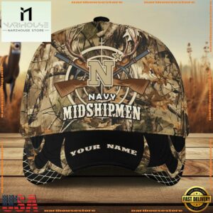 Navy Midshipmen Camo Hunting Cap, Sport Team Camo Hunting Hats