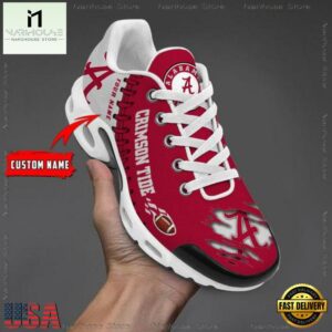 NCAA Alabama Crimson Tide Football Custom Air Max Plus Shoes