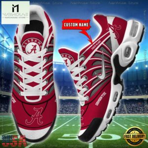 NCAA Alabama Crimson Tide Sport Football Logo Custom Air Max Plus Shoes