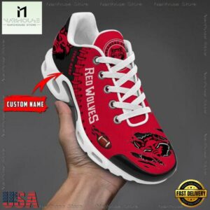 NCAA Arkansas State Red Wolves Football Custom Air Max Plus Shoes