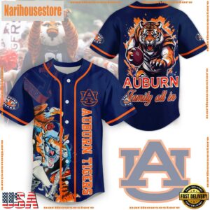 NCAA Auburn Tigers Family All In Baseball Jersey