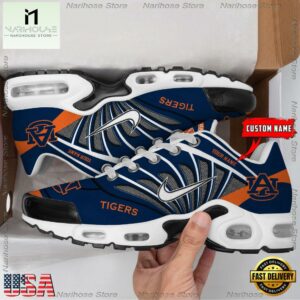 NCAA Auburn Tigers Sport Football Logo Custom Air Max Plus Shoes