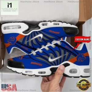 NCAA Boise State Broncos Sport Football Logo Custom Air Max Plus Shoes 1