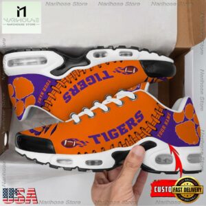 NCAA Clemson Tigers Football Custom Air Max Plus Shoes