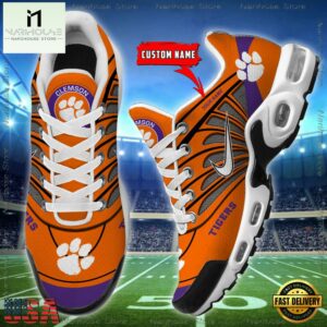 NCAA Clemson Tigers Sport Football Logo Custom Air Max Plus Shoes