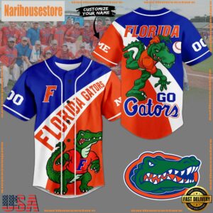 NCAA Florida Gators Go Gators Baseball Jersey