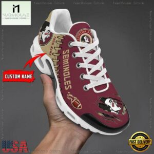 NCAA Florida State Seminoles Football Custom Air Max Plus Shoes