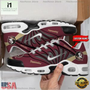 NCAA Florida State Seminoles Sport Football Logo Custom Air Max Plus Shoes
