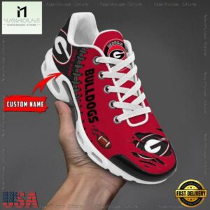 NCAA Georgia Bulldogs Football Custom Air Max Plus Shoes
