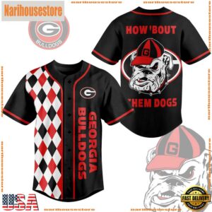 NCAA Georgia Bulldogs How'bout Them Dogs Baseball Jersey