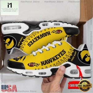 NCAA Iowa Hawkeyes Football Custom Air Max Plus Shoes
