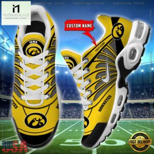 NCAA Iowa Hawkeyes Sport Football Logo Custom Air Max Plus Shoes