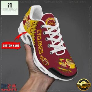 NCAA Iowa State Cyclones Football Custom Air Max Plus Shoes