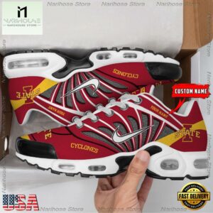 NCAA Iowa State Cyclones Sport Football Logo Custom Air Max Plus Shoes