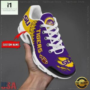 NCAA LSU Tigers Football Custom Air Max Plus Shoes