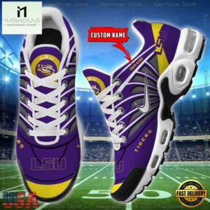 NCAA LSU Tigers Sport Football Logo Custom Air Max Plus Shoes