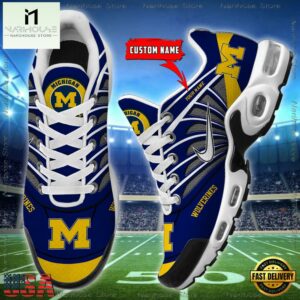 NCAA Michigan Wolverines Sport Football Logo Custom Air Max Plus Shoes