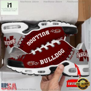 NCAA Mississippi State Bulldogs Football Custom Air Max Plus Shoes