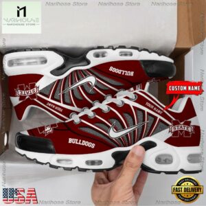 NCAA Mississippi State Bulldogs Sport Football Logo Custom Air Max Plus Shoes