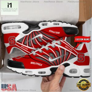NCAA NC State Wolfpack Sport Football Logo Custom Air Max Plus Shoes