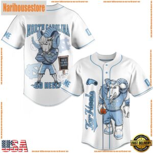 NCAA North Carolina Tar Heels Basketball Go Heels Baseball Jersey