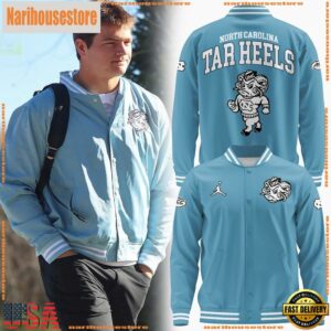 NCAA North Carolina Tar Heels Mascot Logo Baseball Jersey