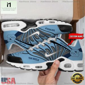 NCAA North Carolina Tar Heels Sport Football Logo Custom Air Max Plus Shoes