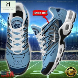 NCAA North Carolina Tar Heels Sport Football Logo Custom Air Max Plus Shoes