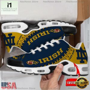 NCAA Notre Dame Fighting Irish Football Custom Air Max Plus Shoes