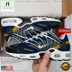 NCAA Notre Dame Fighting Irish Sport Football Logo Custom Air Max Plus Shoes