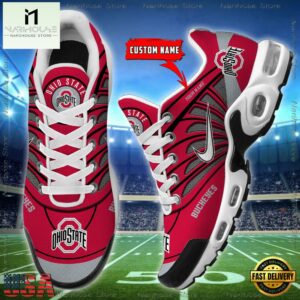 NCAA Ohio State Buckeyes Sport Football Logo Custom Air Max Plus Shoes