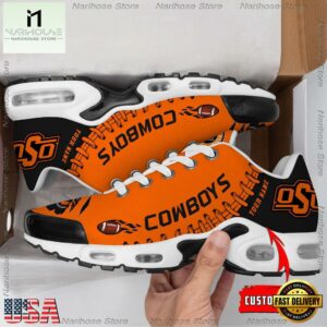 NCAA Oklahoma State Cowboys Football Custom Air Max Plus Shoes 1