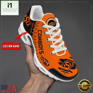 NCAA Oklahoma State Cowboys Football Custom Air Max Plus Shoes 2
