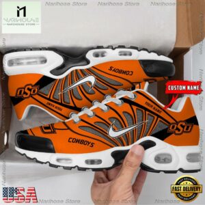 NCAA Oklahoma State Cowboys Sport Football Logo Custom Air Max Plus Shoes