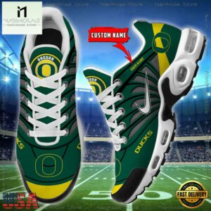 NCAA Oregon Ducks Sport Football Logo Custom Air Max Plus Shoes