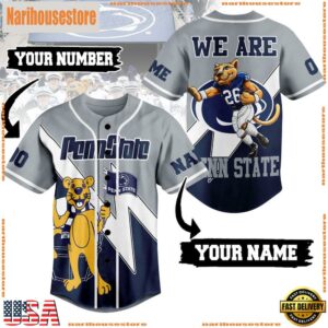 NCAA Penn State Nittany Lions We Are Mascot Penn State Baseball Jersey