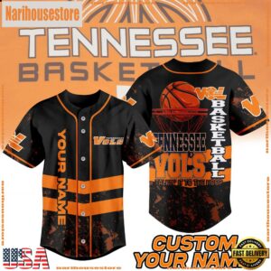 NCAA Tennessee Volunteers Basketball Talkin'it To The Hoop Baseball Jersey
