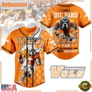 NCAA Tennessee Volunteers I Am A Die Hard Baseball Jersey