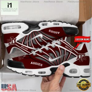 NCAA Texas A_M Aggies Sport Football Logo Custom Air Max Plus Shoes