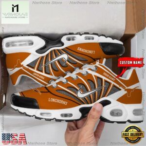 NCAA Texas Longhorns Sport Football Logo Custom Air Max Plus Shoes